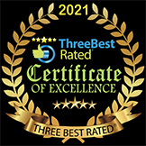2021 | ThreeBest Rated | Certificate of Excellence | 5 Stars | Three Best Rated